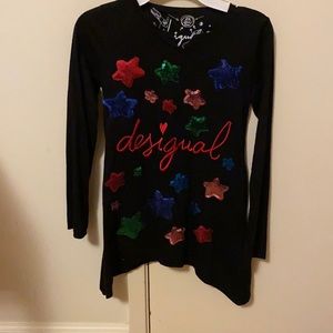 Desigual sparkle stars tunic